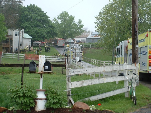 Dwelling Fire on Lime Quarry Road...5/10/03